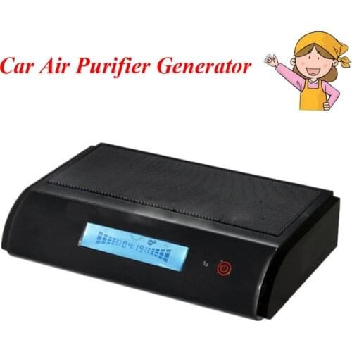 1pc Car Air Purifier Generator HEPA Activated Carbon Photocatalysis UV Anion Ozone Air Filter GL-518