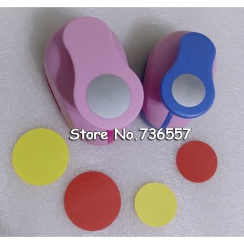 2pcs(3.8cm,2.5cm) circle shape craft punch set Punch Craft Scrapbooking school Paper Puncher eva hole punch free shipping