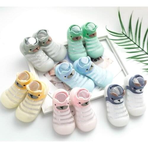 2021 Trendy Baby Boy Casual Cute Shoes Summer Mesh Socks Toddler Girl Non Slip Shoes Calcetines Bebe Recien Nacido Verano