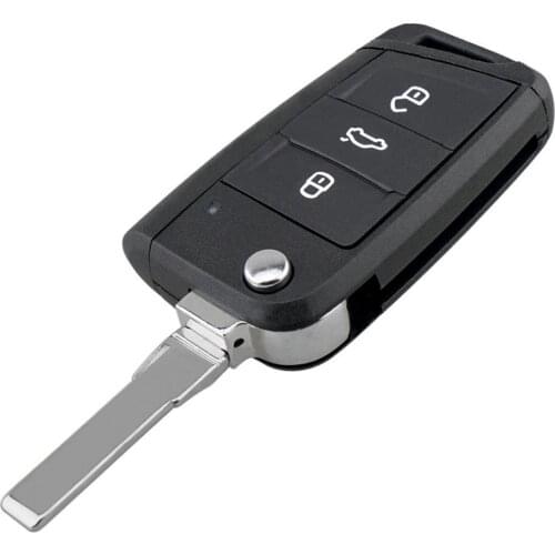 3 Buttons Modified Folding Flip Remote Car Key Cover Case Fob Fit for VW Golf 7 MK7 Skoda Octavia A7 Seat New