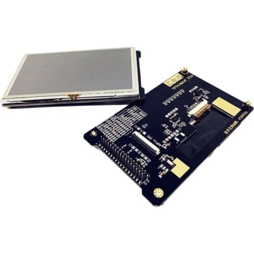 RGB screen 5-inch 4.3-inch resistance touch screen is suitable for atomic development board