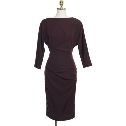 Korean Elegant Women Round Neck Blouse Slim Waistband Designer Commuter Autumn Long Sleeve Casual Party Dress Large Fashion