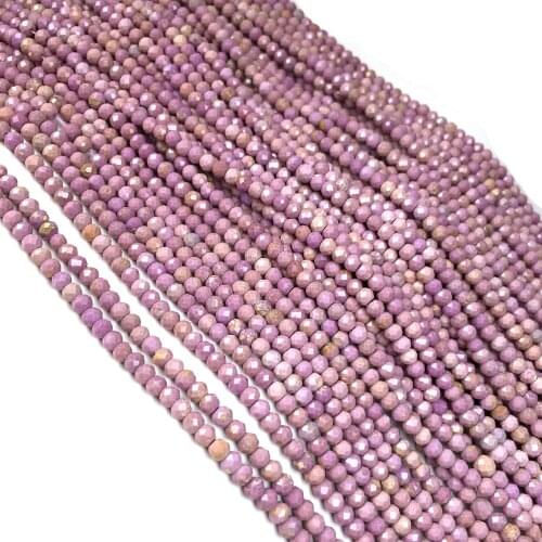 Natural Agates Stone Beads Purple Small Loose Beads Charms for Making DIY Jewelry Necklace Bracelet Accessories 3x4mm