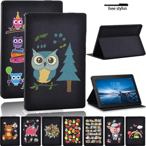 Cover for Lenovo Tab M10 FHD Plus TB-X606F/X/Tab E10 TB-X104F 10.1"/Tab M10 TB-X605F/TB-X505 10.1" Pu Leather Stand Tablet Case