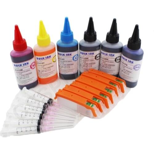 CISSPLAZA 6color pgi570 PGI-570 refill ink cartridge +ink compatible For canon Pixma MG5700 MG6800 TS5055 TS9050 TS9055 Printer