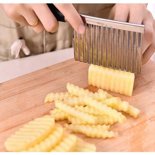 Potato Wavy Edged Tool Peeler Cooking Tools kitchen knives Accessories Stainless Steel Kitchen Gadget Vegetable Fruit Cutting