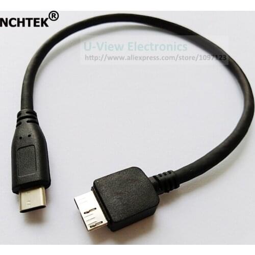 NCHTEK TYPE-C Male to Micro USB 3.0 Male OTG Data Connector Cable About 30CM/Free Shipping/1PCS