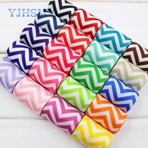 YJHSMY 173281 , 38MM Wave Series Printed grosgrain ribbon, DIY handmadeHair accessories Material wedding gift wrap