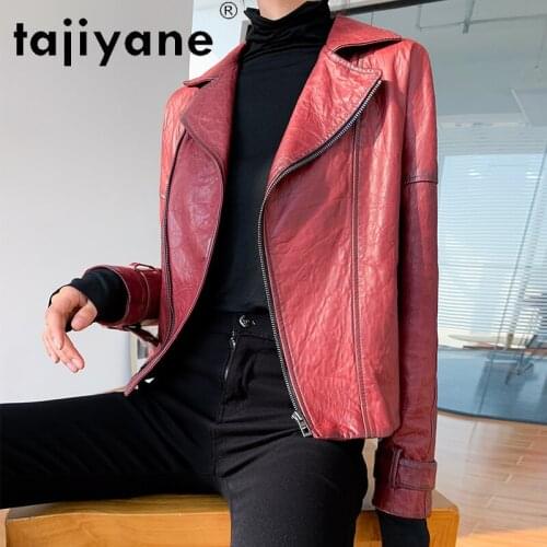 Made Jacket Womens of Genuine Leather 2021 Woman Genuine Sheepskin Jackets Female Coats Clothing Mujer Chaqueta TN588