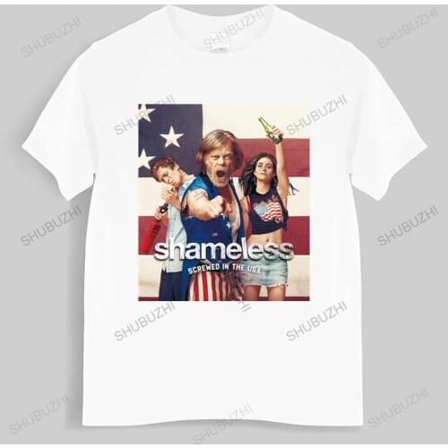 Summer t-shirt men brand teeshirt Men T Shirt Shameless Mens Tee TV Series Lip Carl Frank Fiona Gallaghers Mens T-shirt