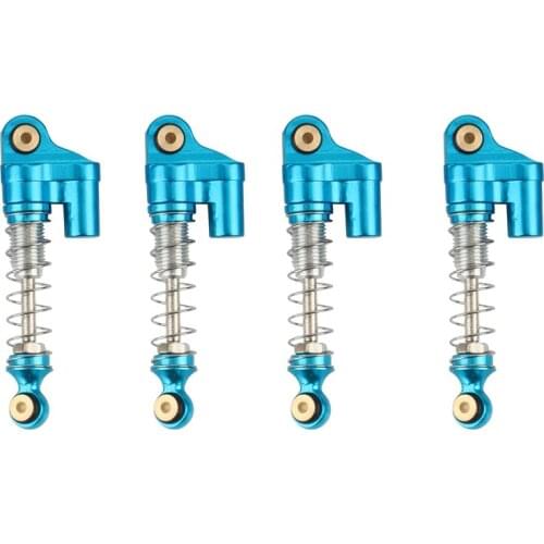 4PCS Metal Double Cylinder Dampers Shock Absorbers For 1/24 RC Crawler Axial SCX24 90081 AXI00001 Upgrade Parts