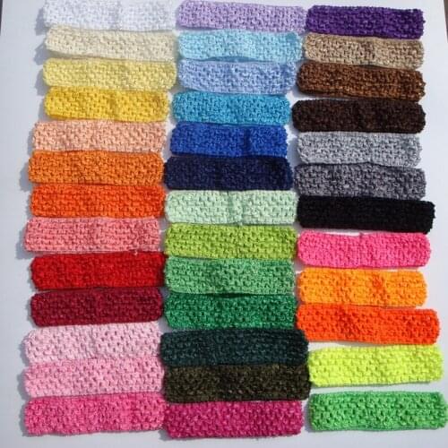 Sweet Crochet Elastic girls Headband Fashion Hair Accessories Free Shipping 33color Crochet headband 300pcs/lot