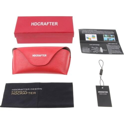 Soft Black Red Leather Sunglasses Case Protector Glasses Cover Women Mens Eyeglass Box Pouch with Cleaning Cloth for Travel