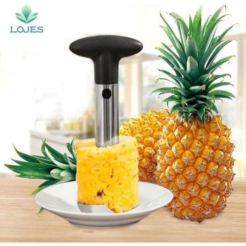 Stainless Steel Pineapple Peeler Cutter Slicer Corer Peel Core Tools Fruit Vegetable Knife Gadget Kitchen Accessories Spiralizer