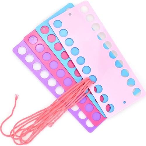 Oneroom Bulk 4pcs/lot Random Colors Cross Stitch Row Line Organizer 20 Positions Thread Embroidery Women Sewing