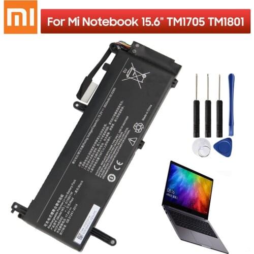 Original Replacement Laptop Battery G15B01W For Xiaomi Mi Notebook 15.6" TM1705 TM1801 GTX1050Ti/1060 171502-AK/AN/AA/I 3620mAh