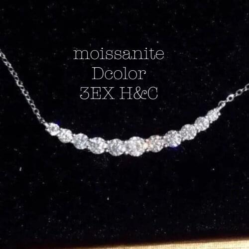 Customize 18K yellow Gold Moissanite Necklace