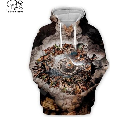 PLstar Cosmos Montage Christian Catholic God Jesus Retro Pullover NewFashion Tracksuit 3DPrint Men/Women Casual Funny Hoodies 22