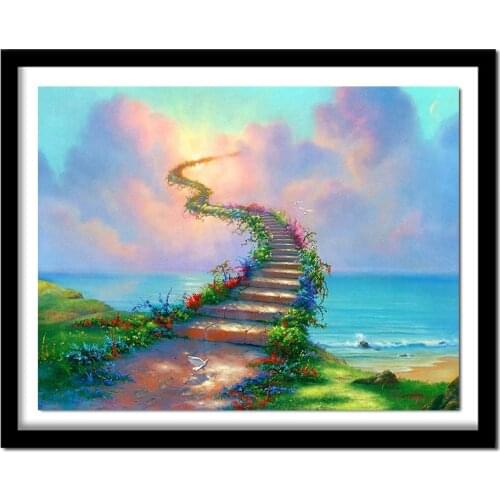 Full Square/Round Drill 5D DIY Diamond Painting "Heaven stairs" 3D Embroidery Cross Stitch Rhinestone Home Decor Gift