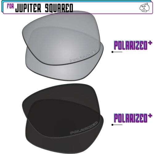 EZReplace Polarized Replacement Lenses for - Oakley Jupiter Squared Sunglasses - Blk P Plus-SirP Plus