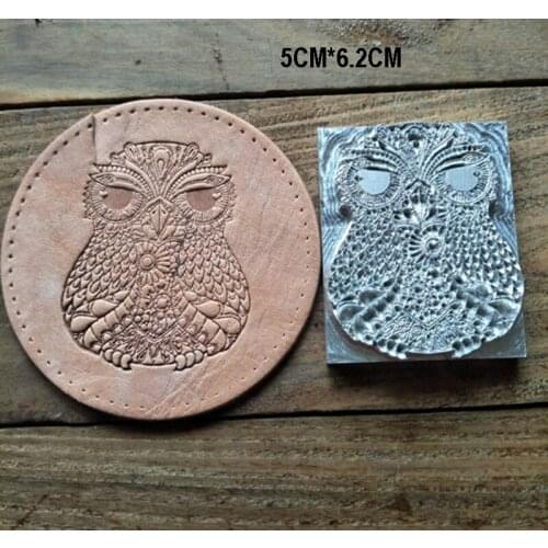 Hand-work unique design leather working tools carving punches stamp craft tools- 3D owl pattern