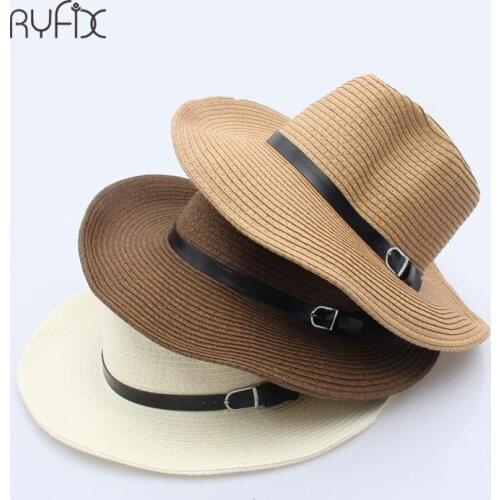 RYFIX 2021 new Sunbonnet for men Summer collapsible straw hat for large brim for women outdoor sun hat #JX24