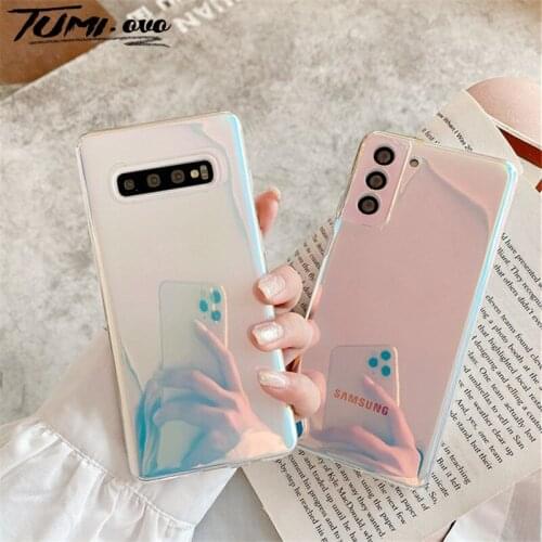 Laser Rainbow Silicone Phone Case For Xiaomi Redmi Note 10S 10 9S 7 8 9 Pro Max Mi 11 Ultra 10T Lite 10S Mi POCO F3 M3 Pro Cover