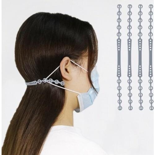 Silicone Ear Mask Hook Face Protectors Adhesive Hook Extension Adjustable Mask Holder Lanyard Elastic Band Earache Fixer 1PCS