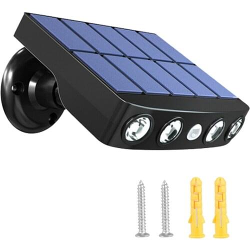 Solar Wall Light Outdoor LED Street Lamps PIR Motion Sensor Waterproof Pathway Spotlight for Patio Yard Garden Solar Lamp