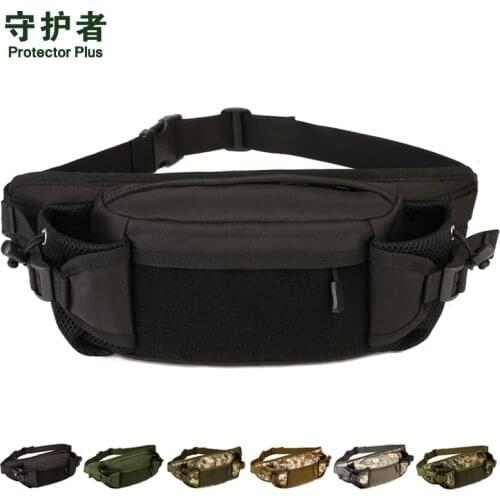 Tactical Waist Bag Protector Plus Y107 Camouflage Nylon Sports Bag Military Kettle Bag Outdoor Running Hiking Bag