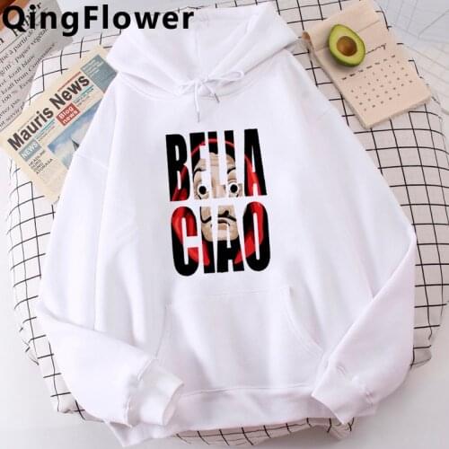 Anime La Casa De Papel Money Heist Hoodies Men Unisex The House of Paper Bella Ciao 90s Sweatshirts Unisex Casual Hoody Male