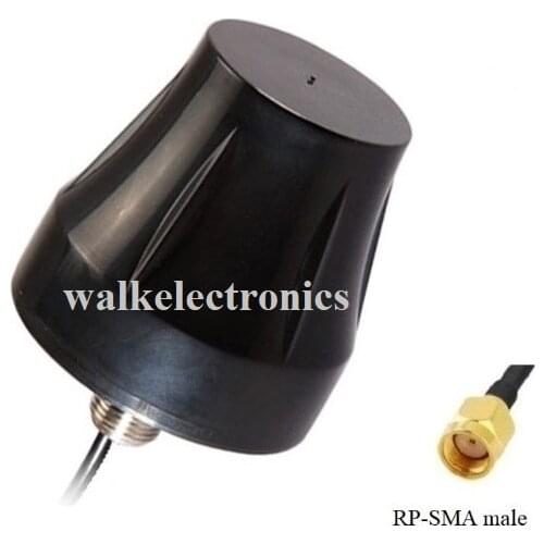 Waterproof outdoor use small size omni directional screw mount wifi dual band antenna roof mount 2.4GHz 5.0-5.8GHz car antenna