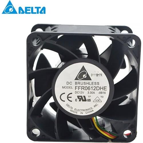 For Delta 6038 FFR0612DHE DC 12V 3.30A ultra violent strong air flow high speed axial fan
