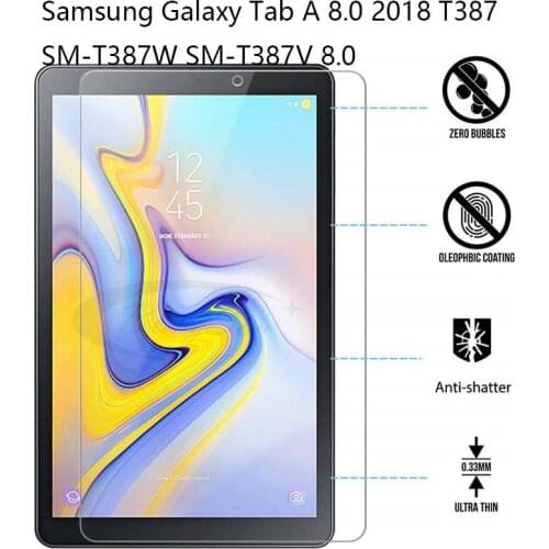 9H Tempered Glass for SM-T387 SM-T387V Screen Protector Cover for Samsung Galaxy Tab A 8.0 2018 T387 8.0 Inch Tablet Glass Film