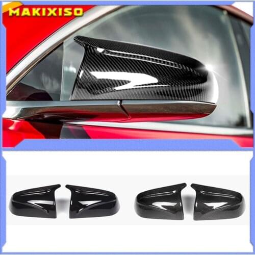 Replacement Trim 2p High Quality Carbon Fiber Pattern for Tesla Model 3 Model3 Tesla M3 2017-21 Rearview Mirror Cover