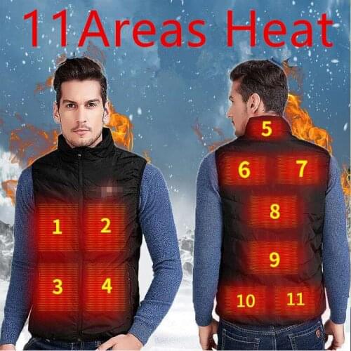 Winter heating jacket USB charging smart heating new men and women heating vest constant temperature electric heating vest SP88