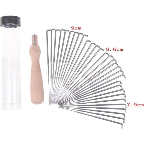 30pcs/set DIY Supplies PIN Felting Needle Tool Set with 10 Felting Needles With Clear Bottle Wool Felting Needles Kits