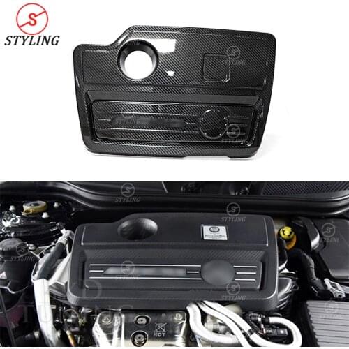 A45 AMG bumper engine Bonnet cover For Mercedes-benz CLA45 GLA45 AMG Carbon Fiber Engine Cover Interior Trim Glossy Black 2014