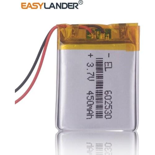 Rechargeable 3.7V 500mAh 602530 Battery Li-Po Polymer cells Lithium li-ion Lipo Battery For MP3 MP4 Smart Watch Reading Pen