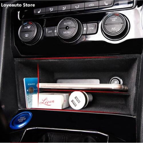 Car Central Control Multifunction Storage Box Car Multi-grid Storage Box for Volkswagen VW Tiguan MK2 2021 2020 2019 2018 2017