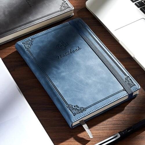 A5 notebook simple college students leather reading postgraduate entrance examination diary personality creative thickening high