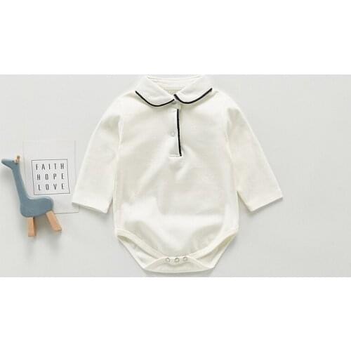 2021 Spring Summer Baby Bodysuit 100% Cotton High Quality Newborn 0-24m Infant Newborn Boy Girl Clothes White Kids Clothing