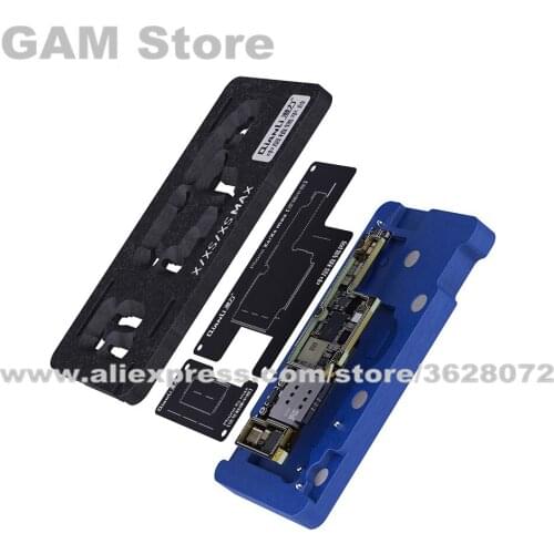 For iPhone X XS XSMAX 11 11Pro Max Motherboard Middle Layer Board 3D BGA Reballing Stencil Plant Tin Platform Repair Net Qianli