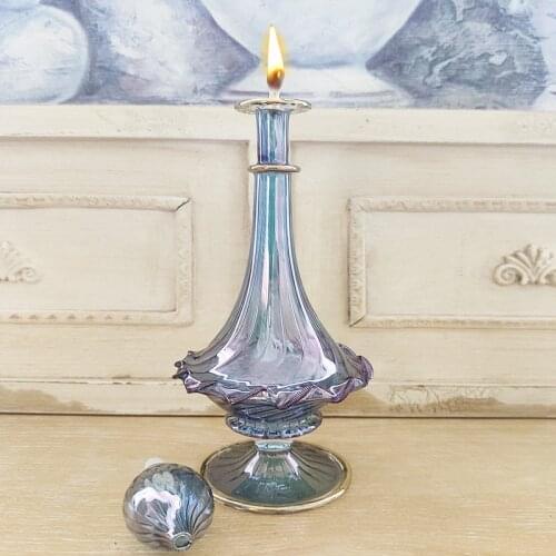 Handicrafts Body Fragrance Bottle, Oil Lamp Bottle, Aroma Oil Bottle, Aroma Oil Diffuser Rattan Sticks Perfume Volatiles Refills Sticks and Oil Lamps Brass Wick Lamp Accessories and 1 Pieces Bottles