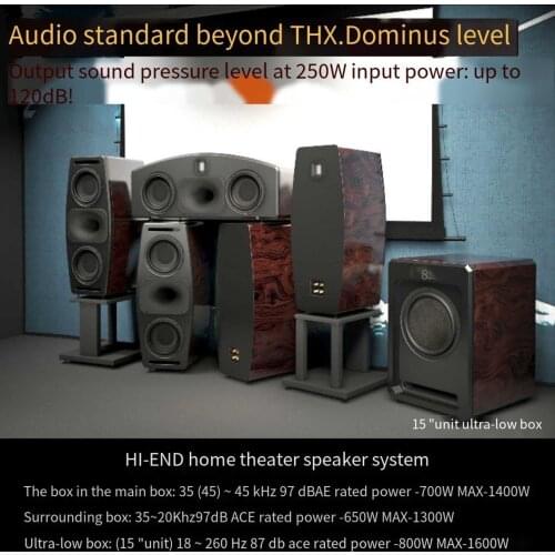 DSY-1101 HiFi hi-end speaker Home Theater High Power 120dB Dive Center Surround Speaker 15 18 inch Subwoofer Bookshelf Speaker