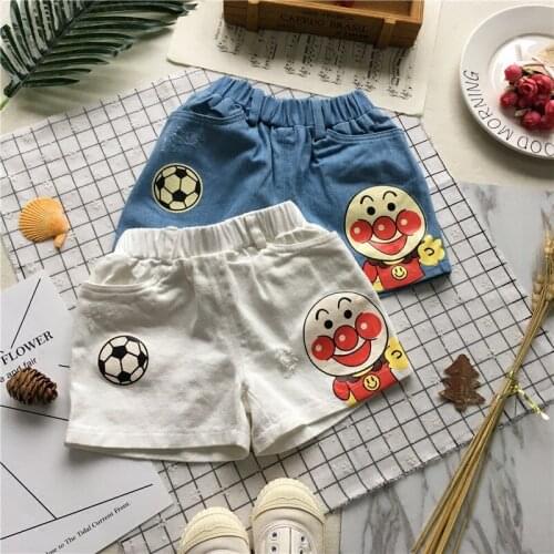 Tonytaobaby Summer Wear New Style Baby Cartoon Printed Pattern Casual Two-color Boys Pants Girl Pants