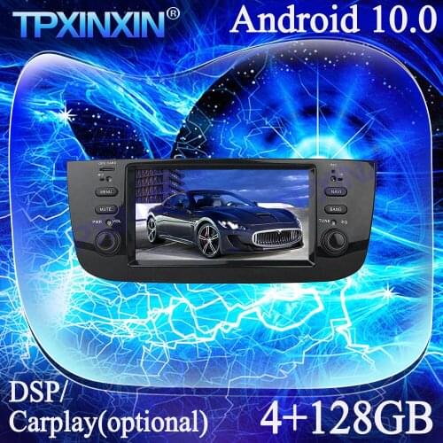 For Fiat Linea 2014-2015 Android 10.0 4G+128G PX6 IPS Carplay Multimedia Player Tape Recorder GPS Navi Auto Radio Head Unit DSP