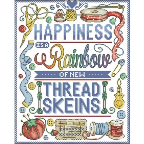 The joy of sewing patterns Counted Cross Stitch 11CT 14CT 18CT DIY wholesale Chinese Cross Stitch Kit Embroidery Needlework Sets