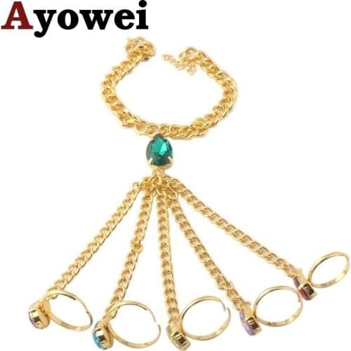 New golden bracelet bracelet color crystal zircon retro fashion wedding gift suitable for women jr2168