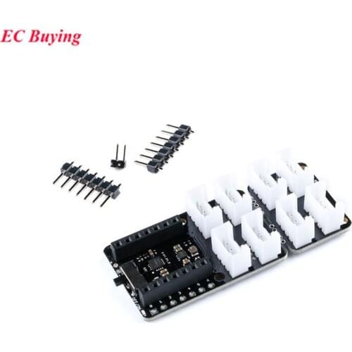 For Seeeduino XIAO Expansion Board Grove Shield IIC I2C SPI 0.96 Inch OLED/UART/Digital Analog For Arduino/Smart Home/IoT